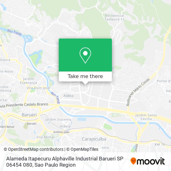 Mapa Alameda Itapecuru   Alphaville Industrial  Barueri   SP  06454 080