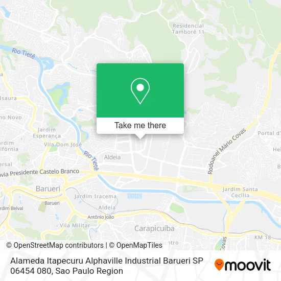 Alameda Itapecuru   Alphaville Industrial  Barueri   SP  06454 080 map
