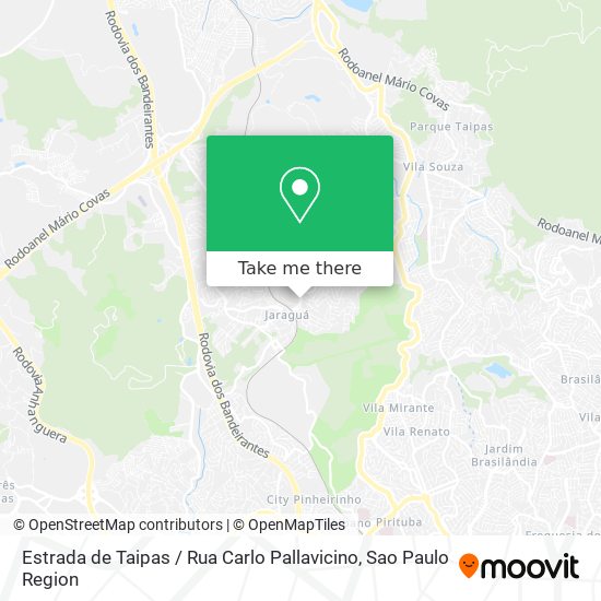 Mapa Estrada de Taipas / Rua Carlo Pallavicino