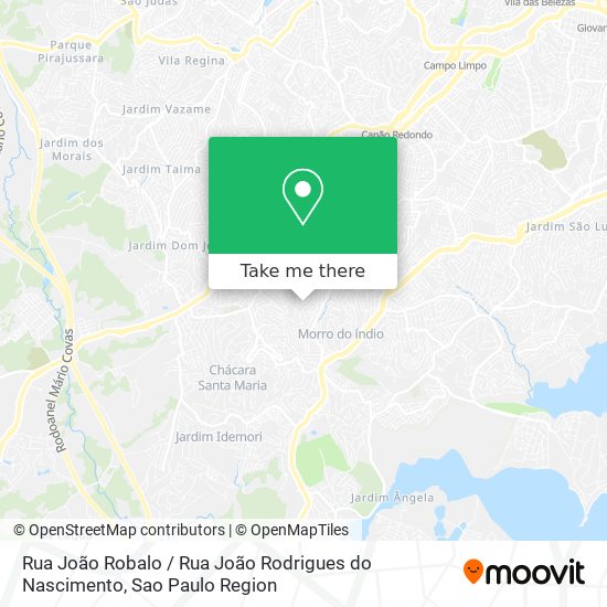 Mapa Rua João Robalo / Rua João Rodrigues do Nascimento