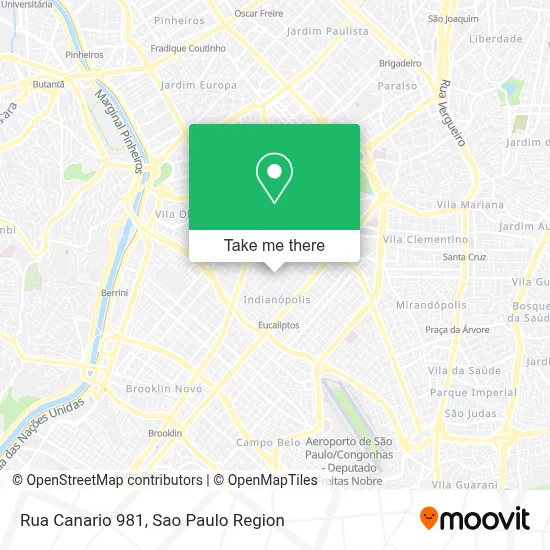 Rua Canario 981 map