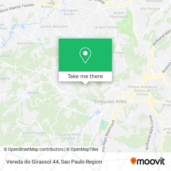 Vereda do Girassol 44 map