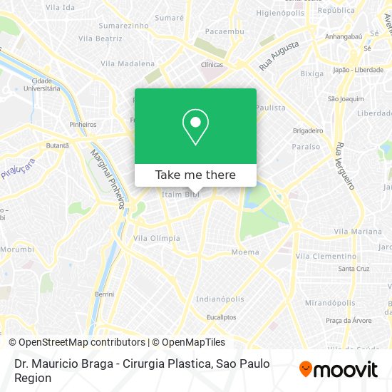 Dr. Mauricio Braga - Cirurgia Plastica map