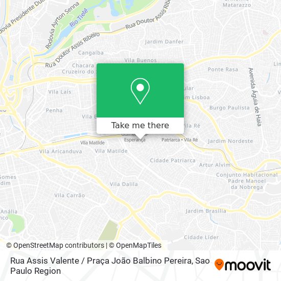 Mapa Rua Assis Valente / Praça João Balbino Pereira