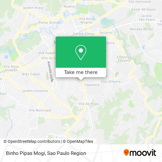 Binho Pipas Mogi map