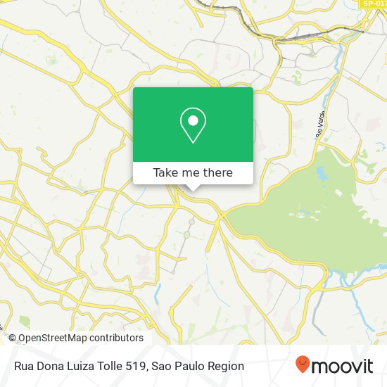 Mapa Rua Dona Luiza Tolle 519