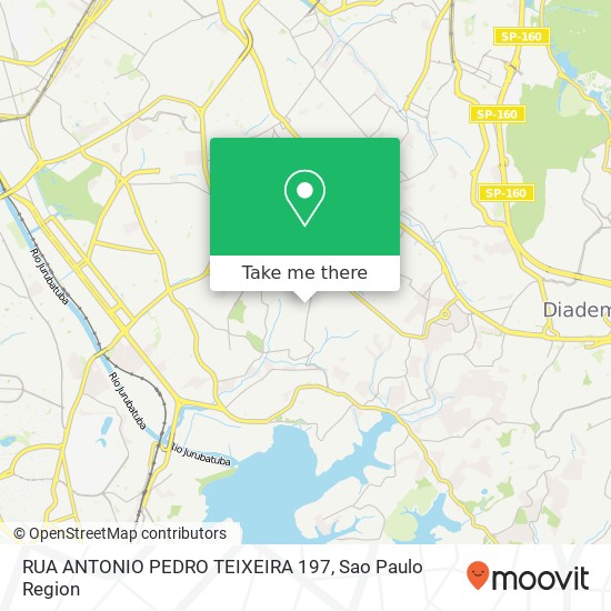 RUA ANTONIO PEDRO TEIXEIRA  197 map