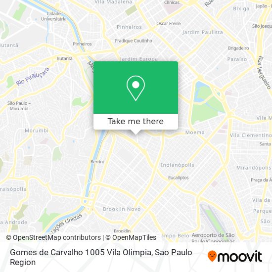 Mapa Gomes de Carvalho  1005   Vila Olimpia
