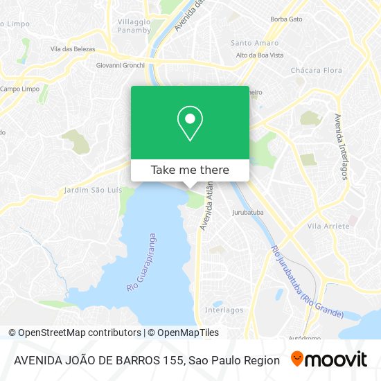 Mapa AVENIDA JOÃO DE BARROS  155