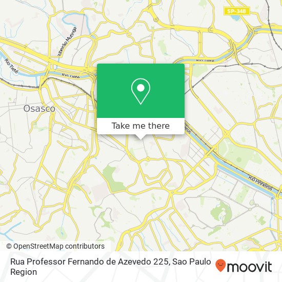 Rua Professor Fernando de Azevedo 225 map