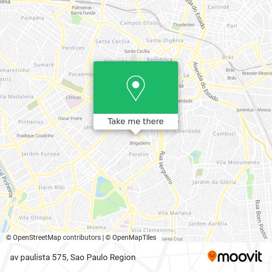 Mapa av paulista 575