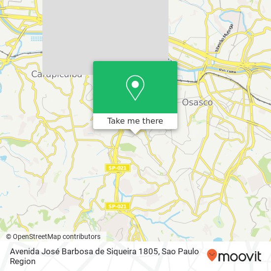 Mapa Avenida José Barbosa de Siqueira 1805