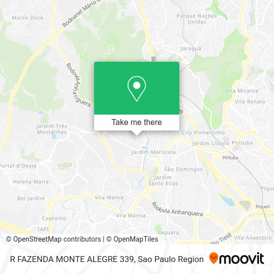 R FAZENDA MONTE ALEGRE 339 map