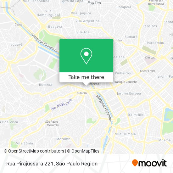 Rua Pirajussara 221 map