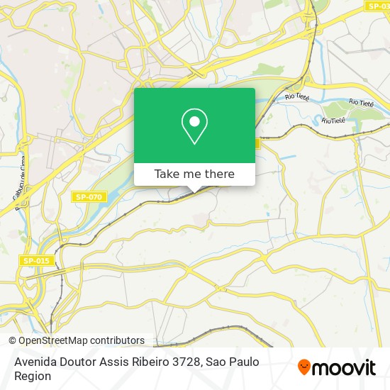 Mapa Avenida Doutor Assis Ribeiro 3728