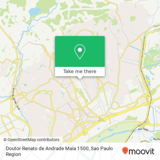 Doutor Renato de Andrade Maia 1500 map