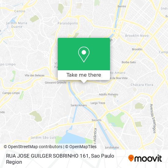 Mapa RUA JOSE GUILGER SOBRINHO 161