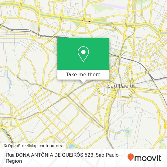 Mapa Rua DONA ANTÔNIA DE QUEIRÓS 523