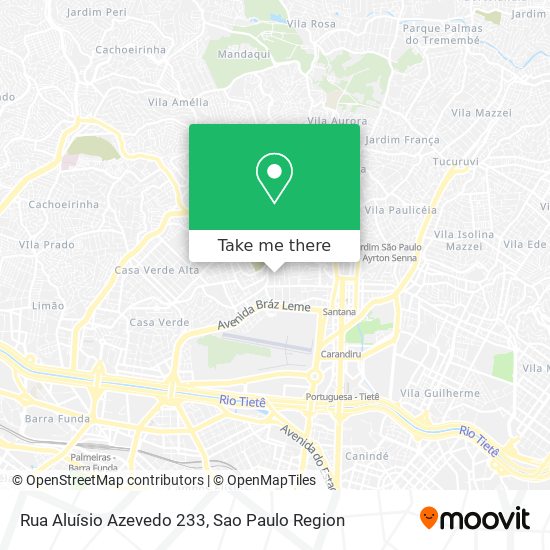 Mapa Rua Aluísio Azevedo  233