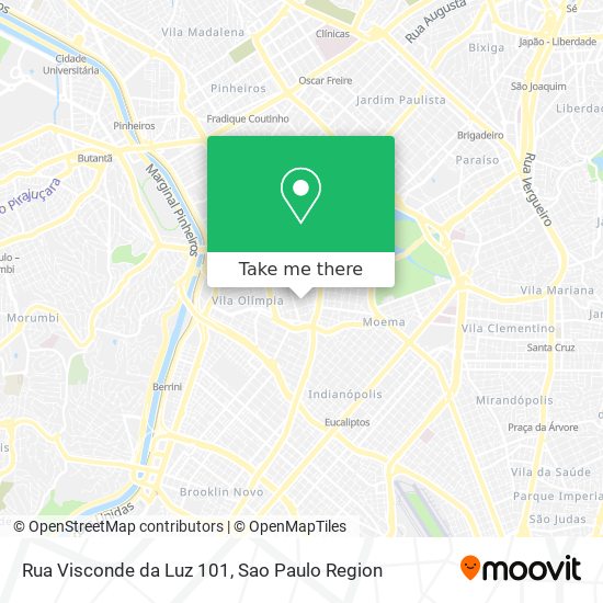 Mapa Rua Visconde da Luz 101