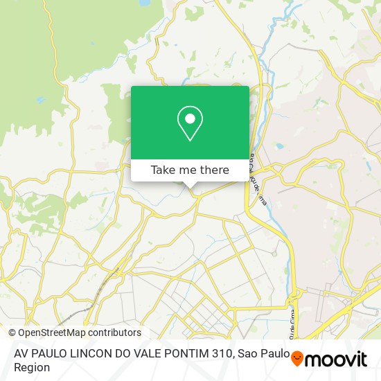AV PAULO LINCON DO VALE PONTIM 310 map