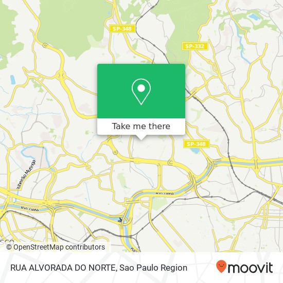 RUA ALVORADA DO NORTE map