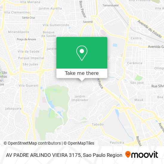 AV PADRE ARLINDO VIEIRA 3175 map