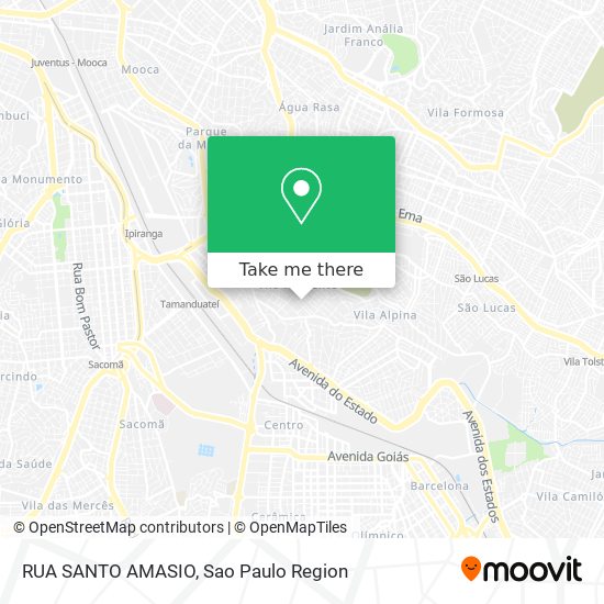 Mapa RUA SANTO AMASIO