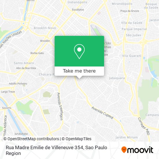 Mapa Rua Madre Emilie de Villeneuve 354