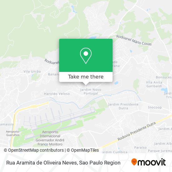 Mapa Rua Aramita de Oliveira Neves