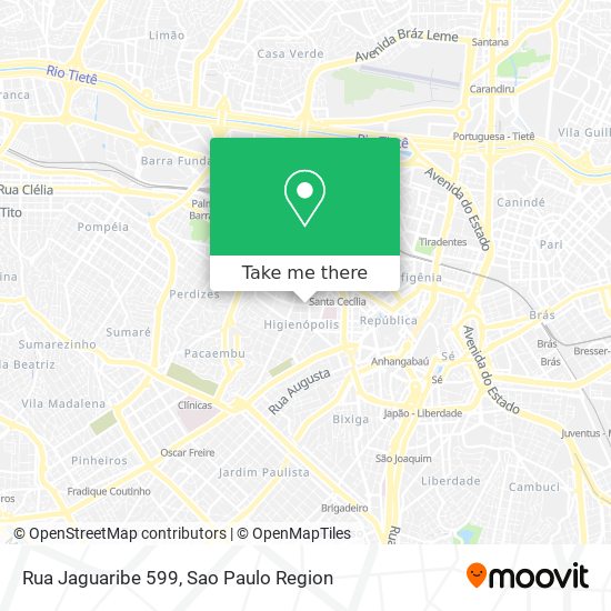 Rua Jaguaribe  599 map