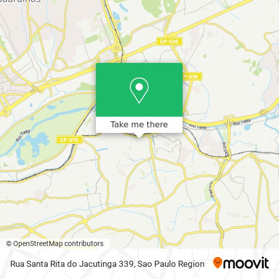 Mapa Rua Santa Rita do Jacutinga 339