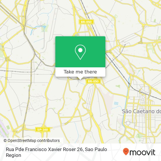 Mapa Rua Pde  Francisco Xavier Roser  26