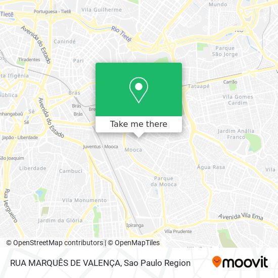 Mapa RUA MARQUÊS DE VALENÇA