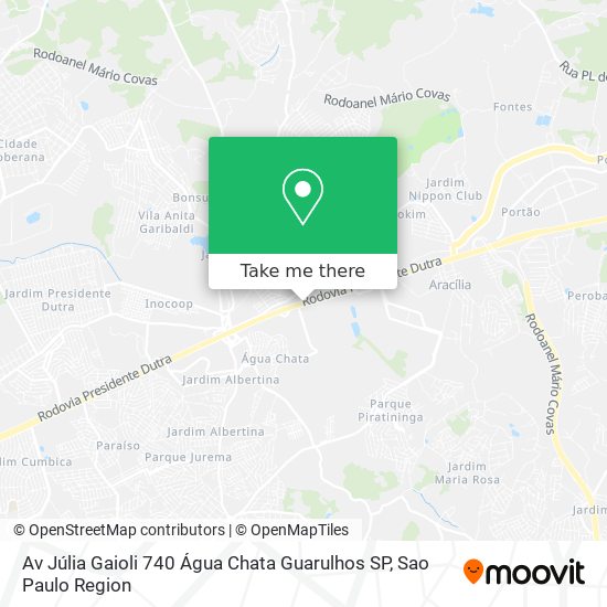 Av  Júlia Gaioli  740   Água Chata  Guarulhos   SP map