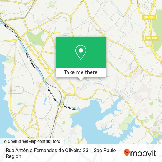 Rua Antônio Fernandes de Oliveira 231 map
