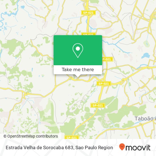 Mapa Estrada Velha de Sorocaba 683