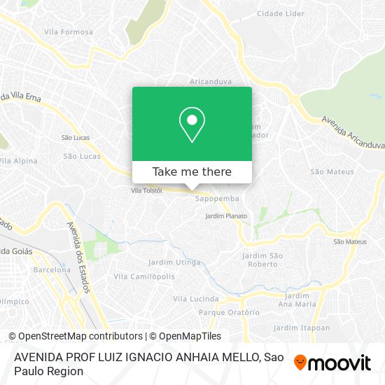 AVENIDA PROF LUIZ IGNACIO ANHAIA MELLO map