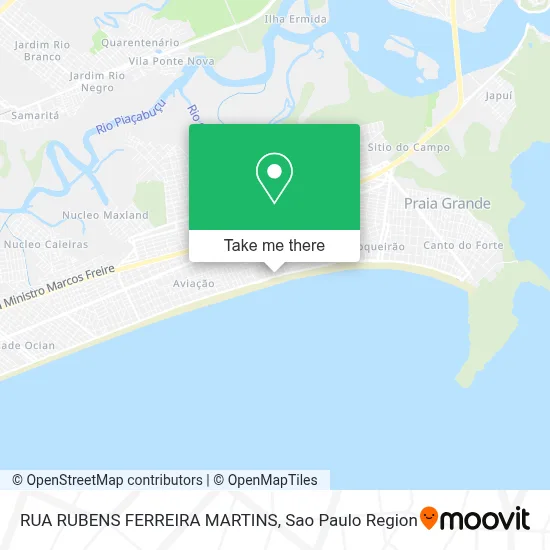 RUA RUBENS FERREIRA MARTINS map