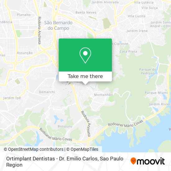 Mapa Ortimplant Dentistas - Dr. Emilio Carlos