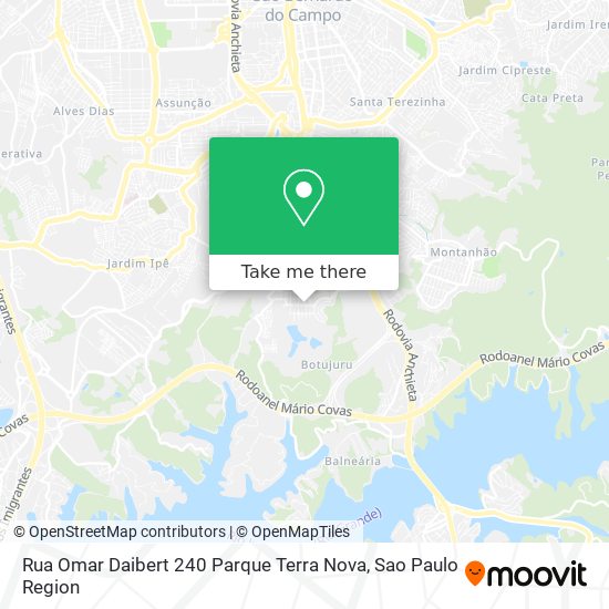 Rua Omar Daibert  240   Parque Terra Nova map