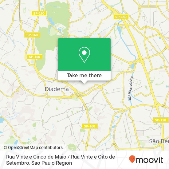 Rua Vinte e Cinco de Maio / Rua Vinte e Oito de Setembro map