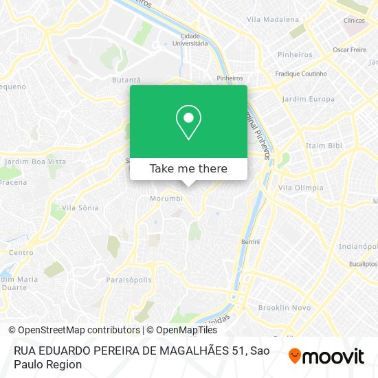 Mapa RUA EDUARDO PEREIRA DE MAGALHÃES 51