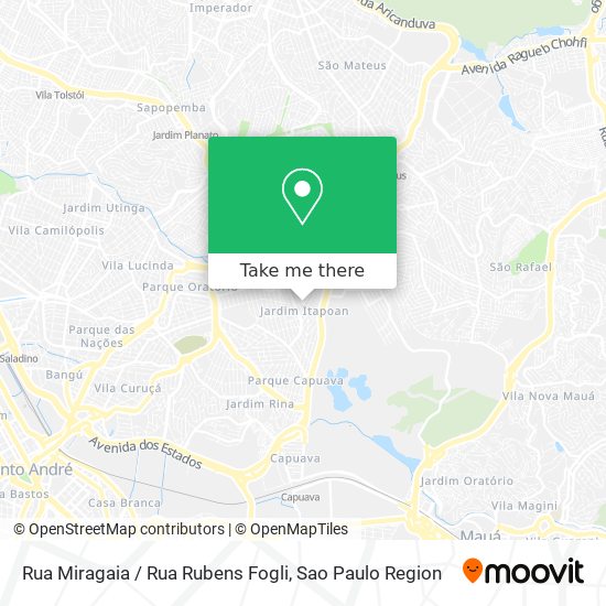 Rua Miragaia / Rua Rubens Fogli map