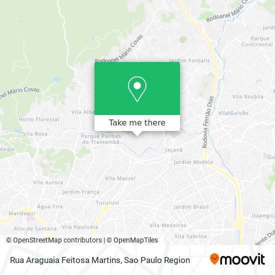 Rua Araguaia Feitosa Martins map