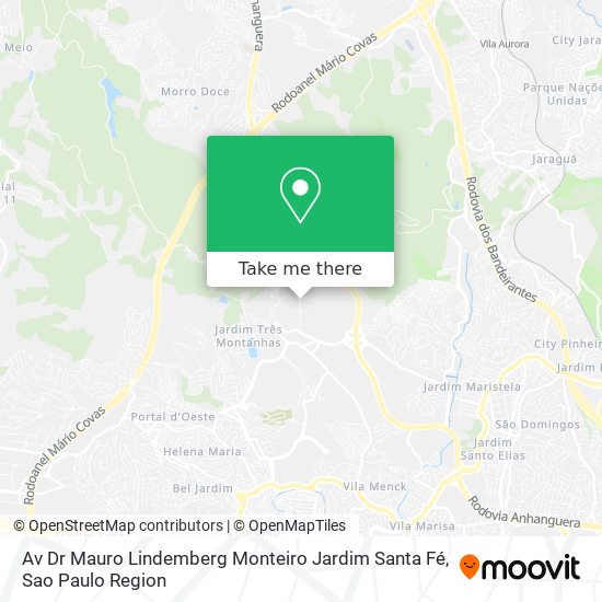 Av  Dr  Mauro Lindemberg Monteiro   Jardim Santa Fé map