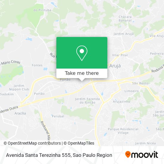 Avenida Santa Terezinha 555 map