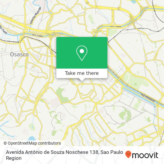 Mapa Avenida Antônio de Souza Noschese 138