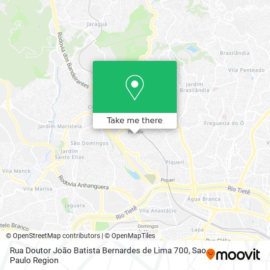 Rua Doutor João Batista Bernardes de Lima 700 map