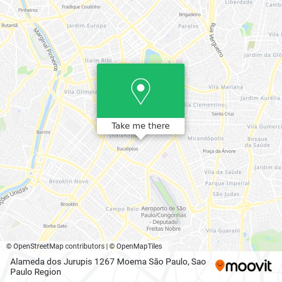 Alameda dos Jurupis  1267   Moema  São Paulo map